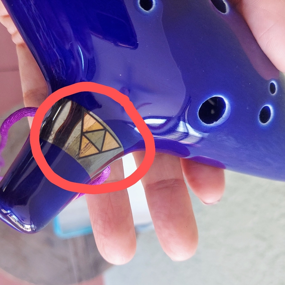 Purple Ocarina of Time 12-Hole Alto C from the Legend of Zelda. - Picture 6 of 10